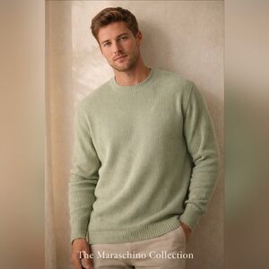 Hollister Sage Green Knit Sweater | Men’s Large